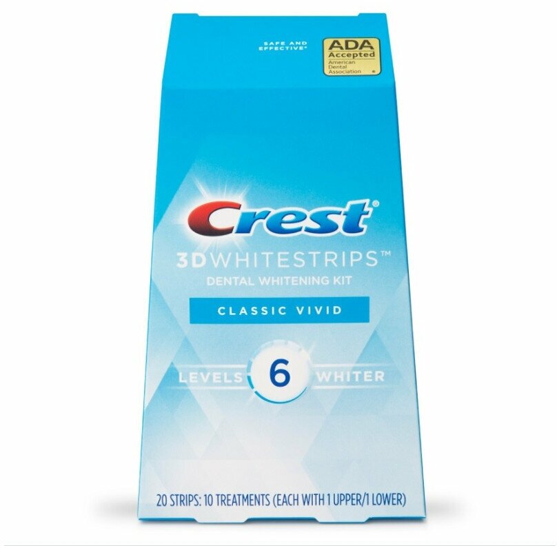 Отбеливающие полоски Crest 3D White Classic Vivid (20шт)