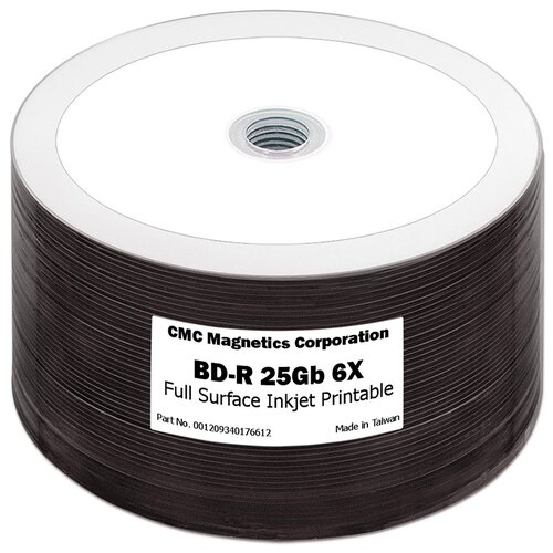 Диск BD-R 25Gb CMC 6x Full Printable bulk 50 шт.