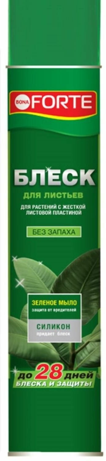 Блеск для листьев Бона Форте для растений с жесткой листовой пластиной 500мл