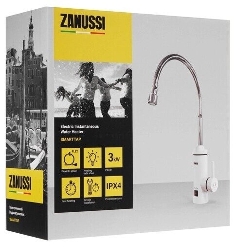 Водонагреватель проточный для кухни Zanussi SmartTap Fresh 3.3 кВт - фотография № 12