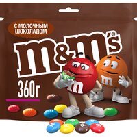 M&M's драже с молочным шоколадом, 360 г