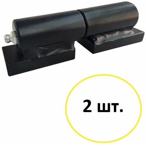 Усиленные петли (2 шт.) 120х25 мм. для тяжелых ворот и калитки с приварной пластиной и масленкой.