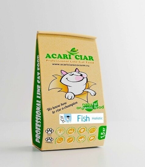 Сухой корм для кошек и котов Acari Ciar Fish 1.5 кг Акари Киар