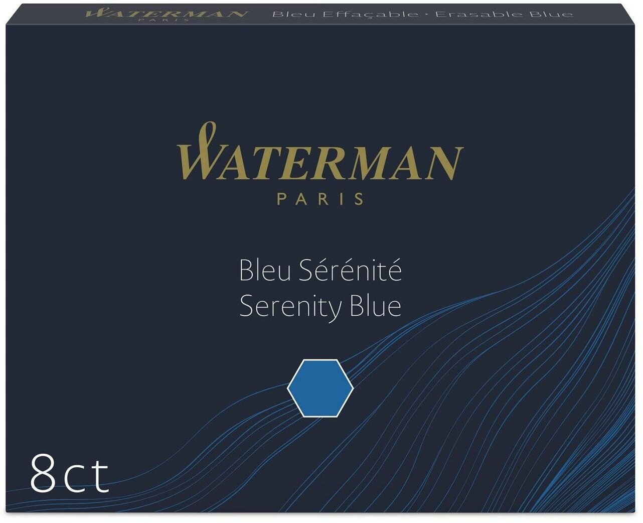 Картридж чернильный для перьевой ручки WATERMAN Cartridge Size Standard син