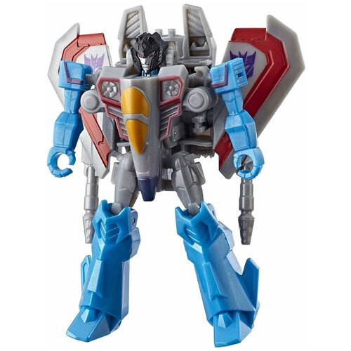 Трансформер Transformers Старскрим. Scout Class (Кибервселенная) E1894, серый/голубой
