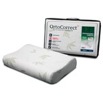 Анатомическая подушка OrtoCorrect Aloe Vera L 58x38, валики 10/12 6343702 - изображение