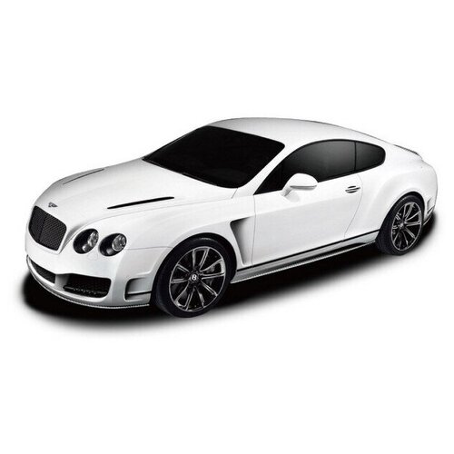 Машина р у 1:24 Bentley Continental GT speed, цвет белый 27MHZ машина rastar ру 1 24 bentley contin gt шампань 48600