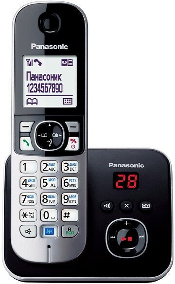 Радиотелефон Panasonic KX-TG6821RUB чёрный