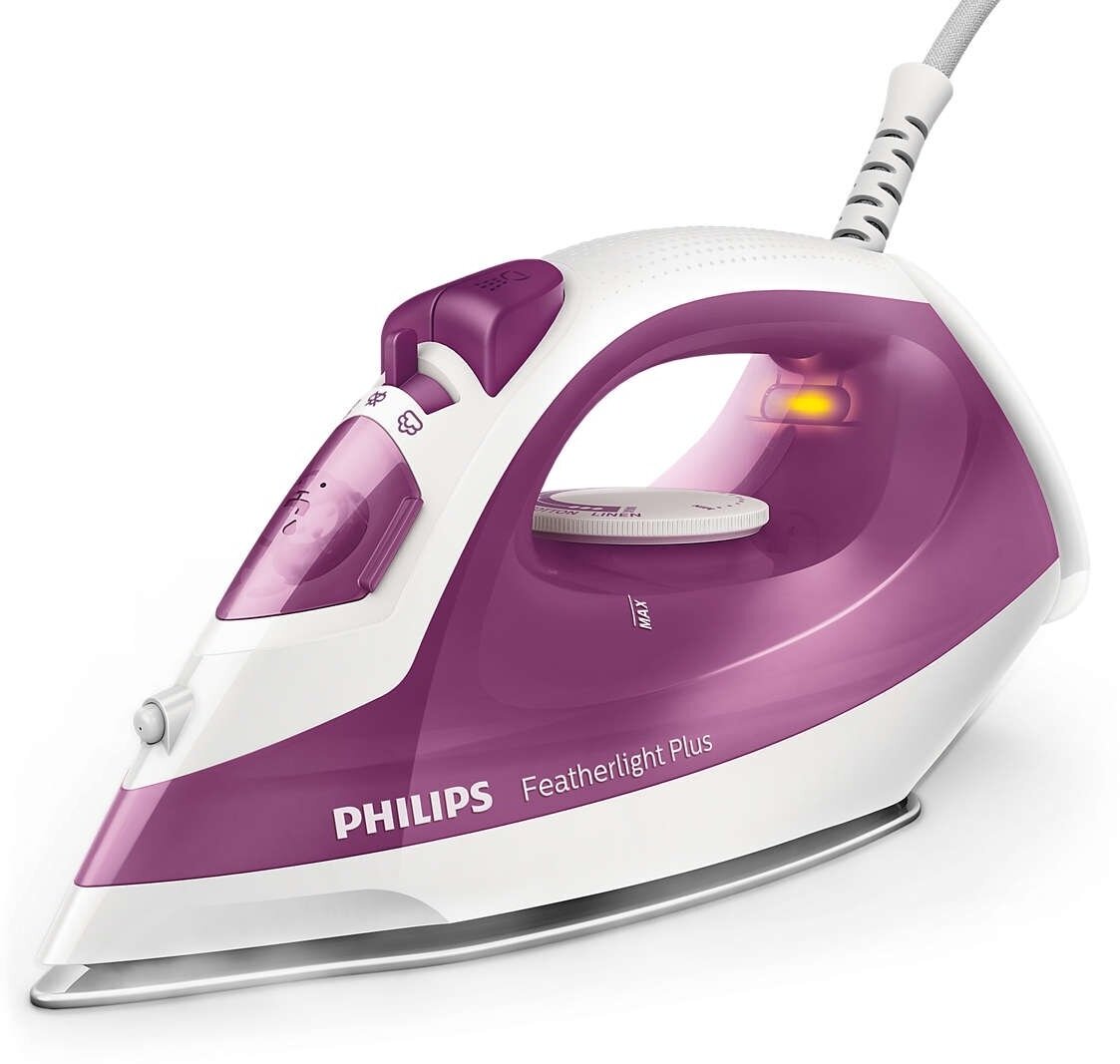 Утюг Philips GC1424/30 Featherlight Plus, розовый/белый