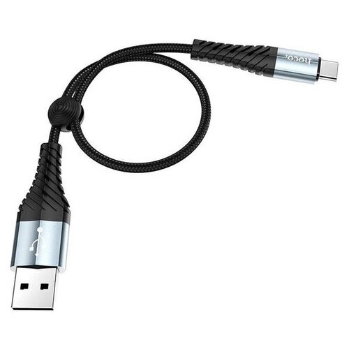 Кабель Hoco X38 Cool, USB - USB Type-C, 0.25 метра, черный с серыми разъемами кабель hoco кабель hoco x38 cool usb usb type c 0 25 метра черный с серыми разъемами 1 м красный