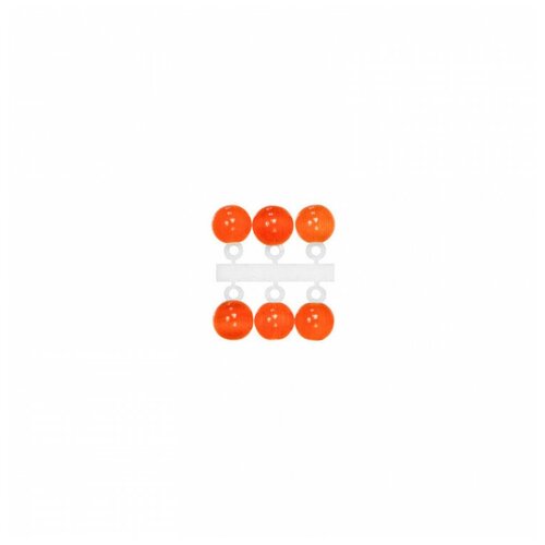 Подвес дмормышки левша Кош глаз оранж 4мм корот 6шт 510₽