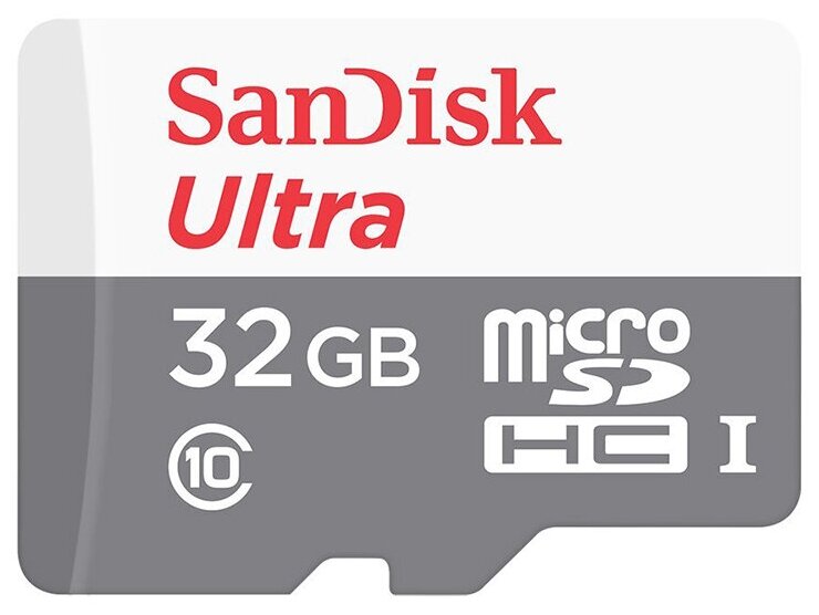 SanDisk Micro SecureDigital 32Gb Ultra microSDHC 100MB s Class 10 UHS-I SDSQUNR-032G-GN3MN