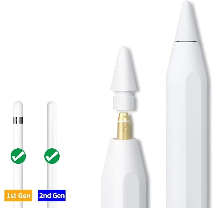 Cменный (дополнительный) наконечник для Apple Pencil 1-го и 2-го поколений / Apple Pencil Tips