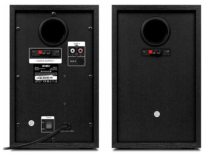 Фронтальные колонки Акустическая система 20 SVEN SPS-721 черный