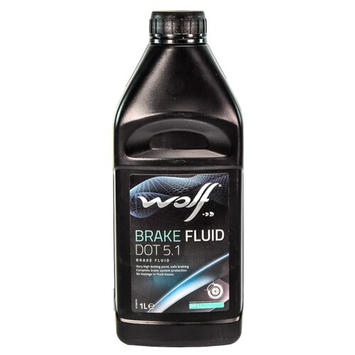 Жидкость Тормозная Dot 5.1, Brake Fluid, 1л Wolf арт. 8308307