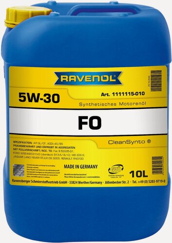 Изображение товара Моторное масло RAVENOL FO SAE 5W-30 ( 10л) new