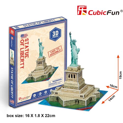 3d пазл 108 эл ночная статуя свободы 12596 ravensburger 9646007 3D пазл Статуя Свободы