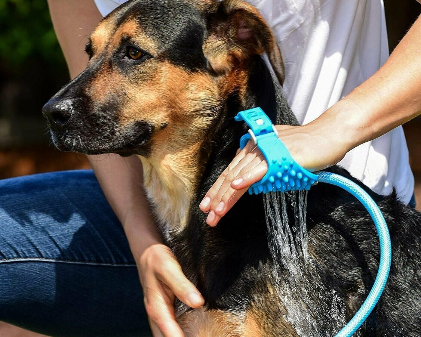 Щетка душ для собак Pet Bathing Tool - фотография № 9