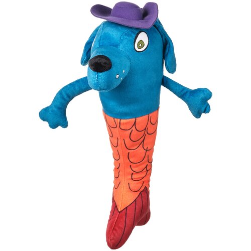 sagoskatt 2021 сагоскатт 2021 мягкая игрушка друзья сандвичи разноцветный Мягкая игрушка ИКЕА Собака-русалка САГОСКАТТ 2021, 35 см, синий/оранжевый