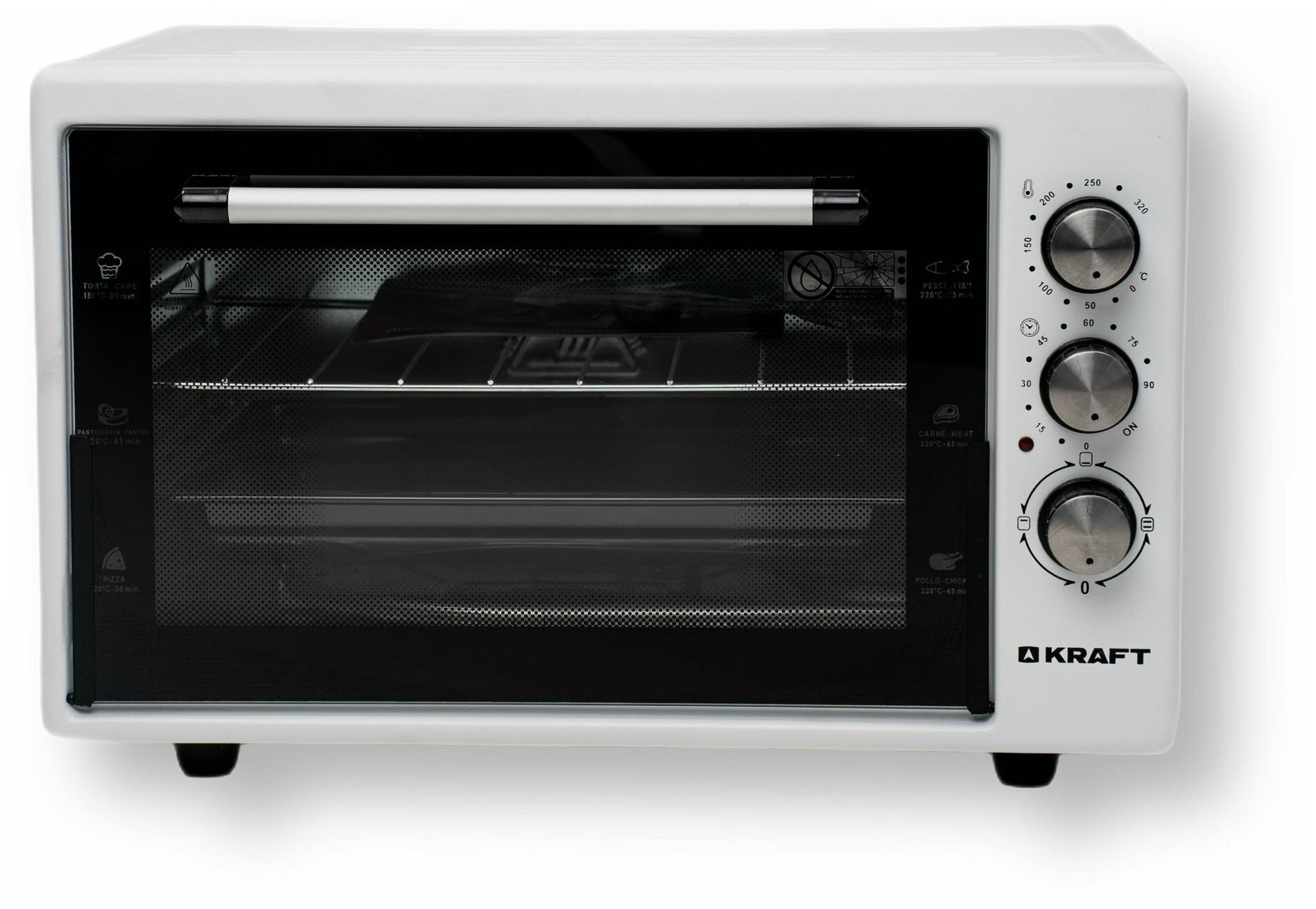 Мини-печь Kraft KF-MO 3800 W белый