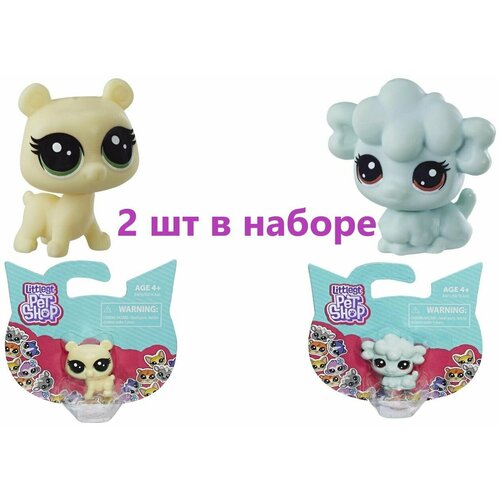 Игровые фигурки Littlest Pet Shop 2шт в наборе игровой набор littlest pet shop тапир ирина с бантиком b2166