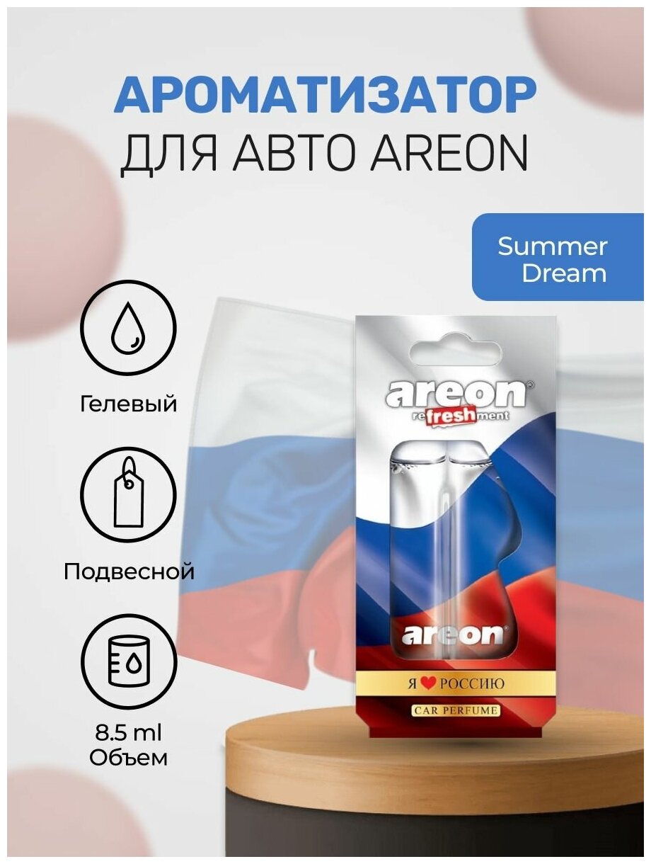 Ароматизатор Для Автомобиля Areon "Refreshment Liquid" Perfume Strawberry(Клубника) Lc15 AREON арт. LC15