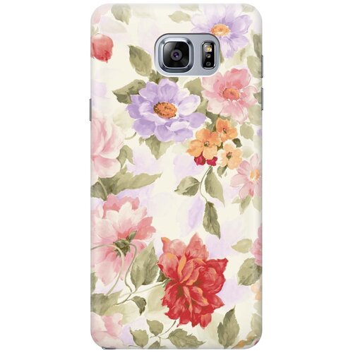 фото Cиликоновый чехол на samsung galaxy note 5 / самсунг ноут 5 с принтом "нежные цветы" gosso