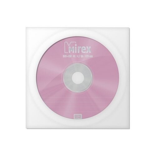 Диск DVD-RW Mirex 4,7GB, 4x, комплект 50шт, BULK-спайка (UL130032A4T)