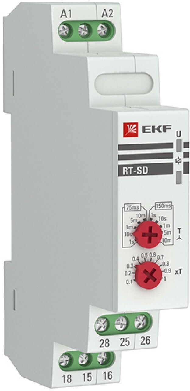 Реле времени (для двигателей звезда-треугольник) RT-SD EKF PROxima
