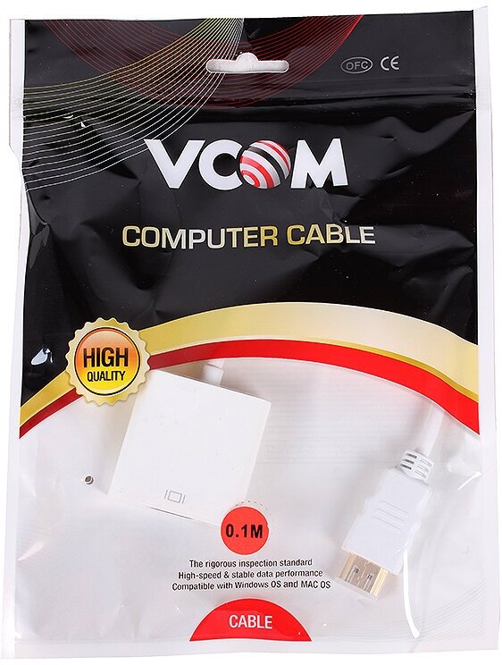Переходник HDMI(M)-VGA(F) 0.1м VCOM CG558 VCOM Telecom - фото №3