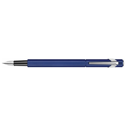 Ручка перьевая Carandache Office 849 Classic EF сталь нержавеющая подар. коробка Matte Navy Blue 842.159