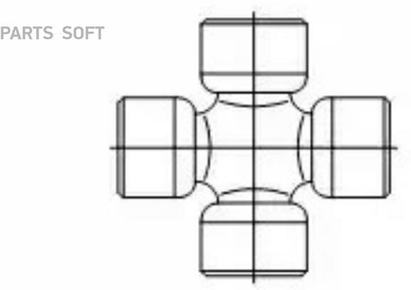 Крестовина карданной передачи GKN-SPIDAN / арт. U167 - (1 шт)
