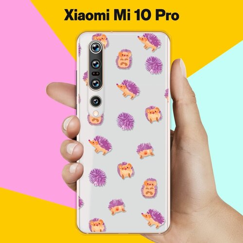 Силиконовый чехол Узор из ёжиков на Xiaomi Mi 10 Pro силиконовый чехол узор из сердец на xiaomi mi 10 pro