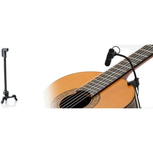 DPA 4099-DC-1-199-G микрофон для гитары, укулеле, мандолины, арфы с креплением, конденсаторный инструментальный, Gooseneck, CORE, разъем MicroDot (XLR адаптер в комплекте), Hi-Sens 6мВ/Па, Max.SPL 142 dB, кабель 1,6 мм