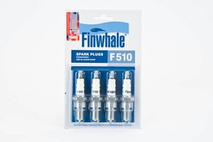 Свечи зажигания Finwhale F510 для LADA (ВАЗ) инжектор, 8 клапанов, 4шт.