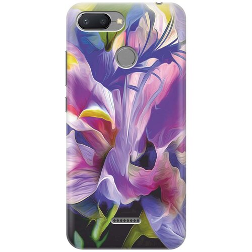 фото Gosso ультратонкий силиконовый чехол-накладка для xiaomi redmi 6 с принтом "цветочная абстракция"