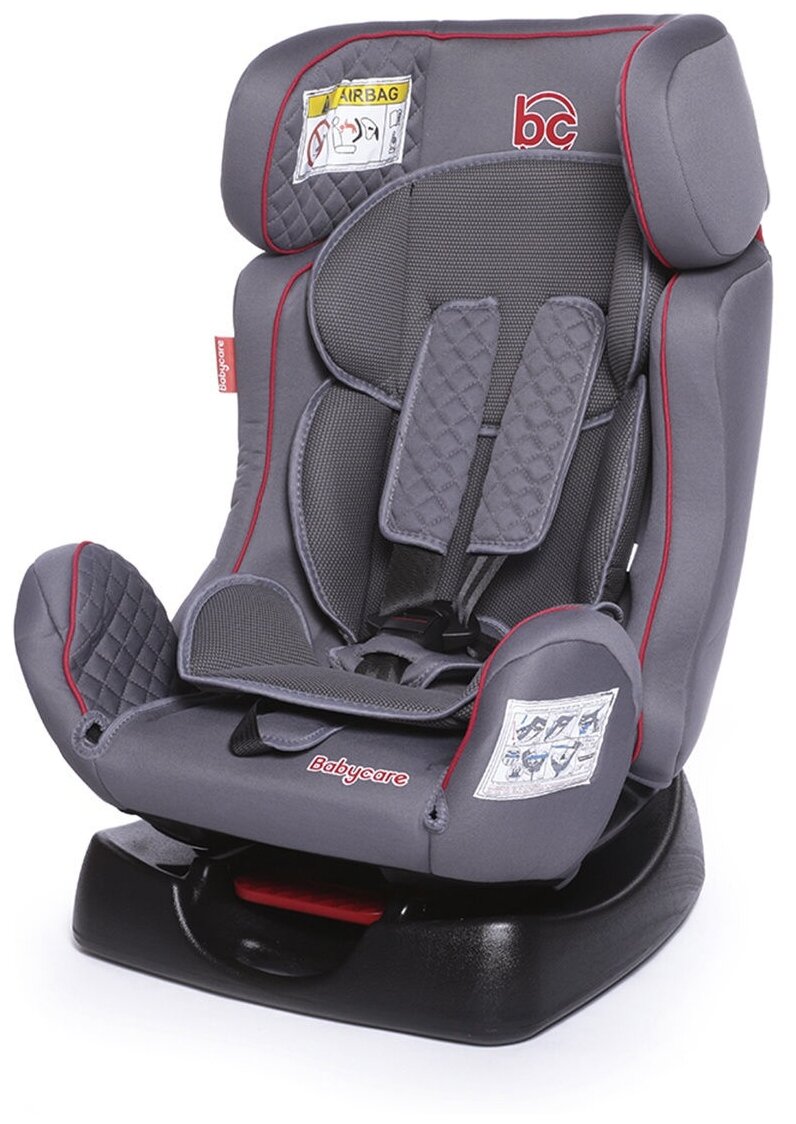 Babycare Детское автомобильное кресло гр 0+/I/II, 0-25кг Nika_серый/серый, 4630111004176