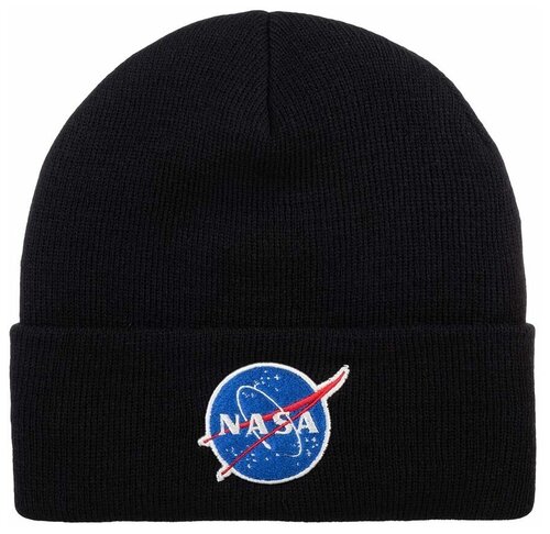 Шапка AMERICAN NEEDLE арт. 21019A-NASA NASA Cuffed Knit (черный), размер ONE