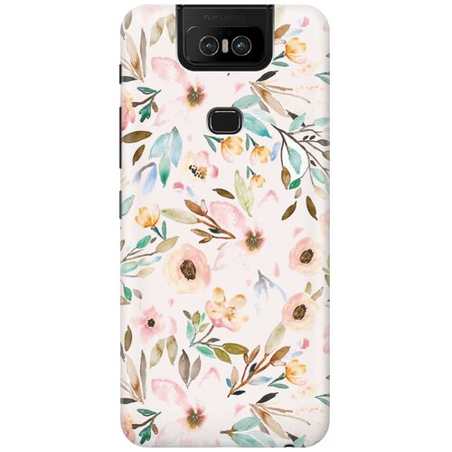 фото Re:pa накладка transparent для asus zenfone 6 zs630kl с принтом "розовая нежность"