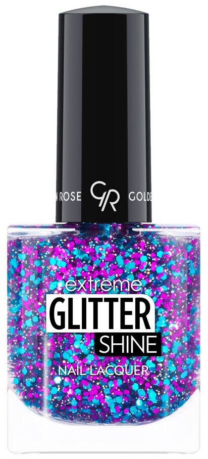 Golden Rose Лак для ногтей Extreme Glitter Shine Nail Lacquer 10 мл