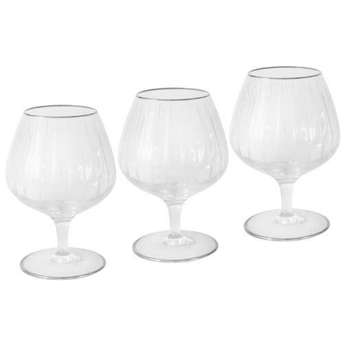 фото Набор бокалов для коньяка same "пиза", серебро, 6 предметов, хрусталь (sm2104_sal) same decorazione