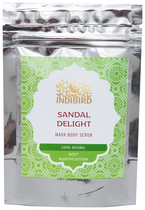 Indibird Маска-скраб для тела Sandal delight, 50 мл, 50 г