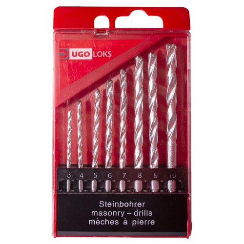 Набор сверл по бетону UGO LOKS 3-10мм 8шт 933₽