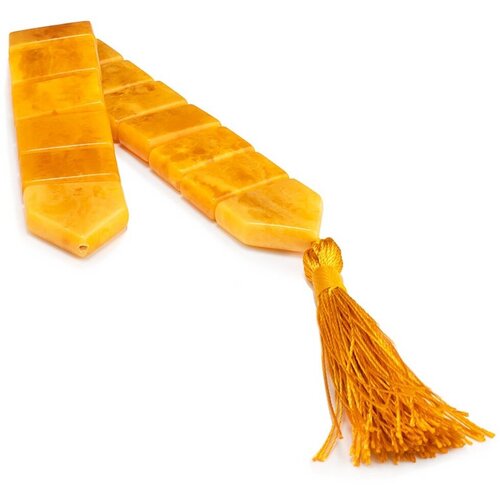 фото Браслет-нить, янтарь, 10 шт., размер 23 см., размер one size, бежевый amberhandmade