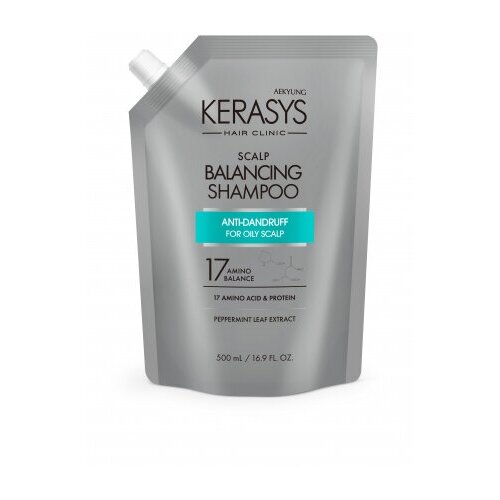 KeraSys шампунь Balancing Scalp Лечение кожи головы, 500 мл кондиционер kerasys для лечения кожи головы 600 мл