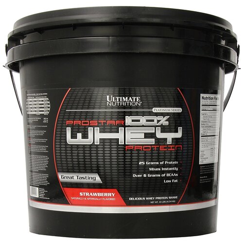 Протеин Ultimate Nutrition Prostar 100% Whey Protein, 4540 гр., клубника