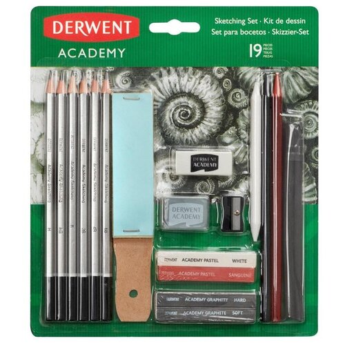 Набор для рисования Derwent Academy Sketching set, блистер, 19 предметов