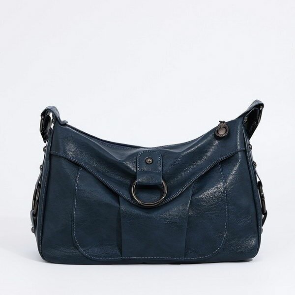 фото Сумка-мешок на молнии цвет синий