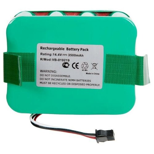 Аккумулятор для беспроводного робота пылесоса Xrobot XR-510 3500mAh 14.4V Ni-Mh аккумулятор для робота пылесоса mamirobot k3 k5 k7 sevain kf3 kf5 kf7 416 461 14 4v 4500mah ni mh rc nmmak7