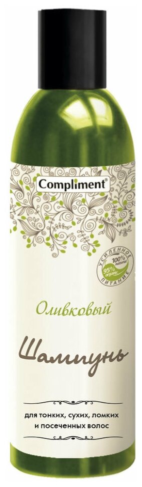 Compliment шампунь Оливковый для тонких, сухих, ломких и посеченных волос, 500 мл
